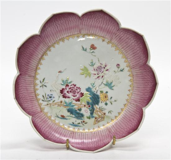 A Chinese Export Porcelain Lotus
