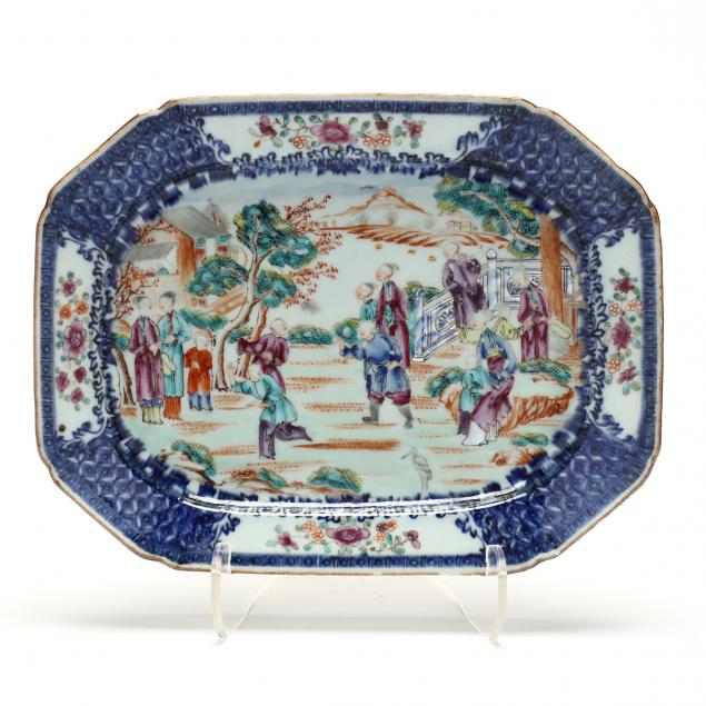 A CHINESE EXPORT PORCELAIN ROSE
