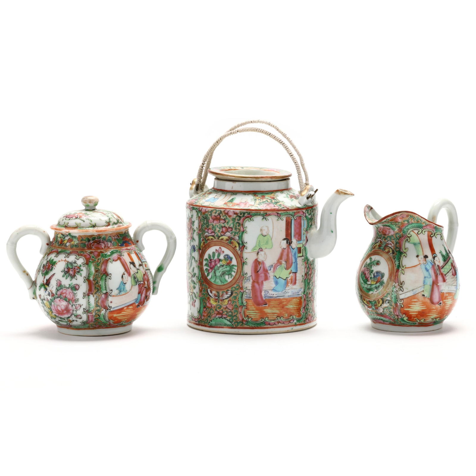 A CHINESE EXPORT PORCELAIN ROSE