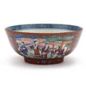 A CHINESE EXPORT PORCELAIN ROS
