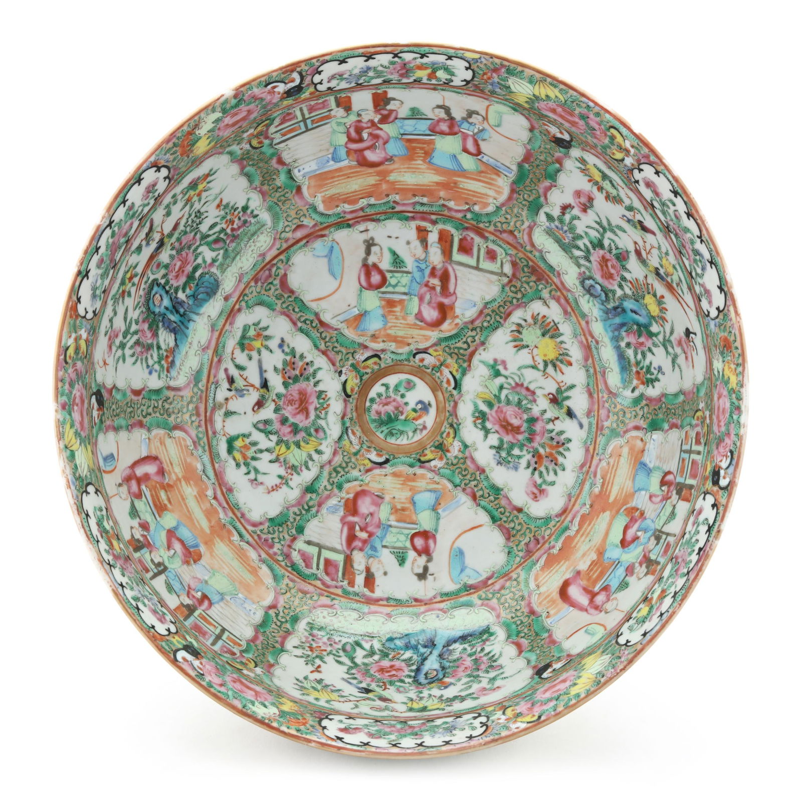A CHINESE EXPORT PORCELAIN ROSE