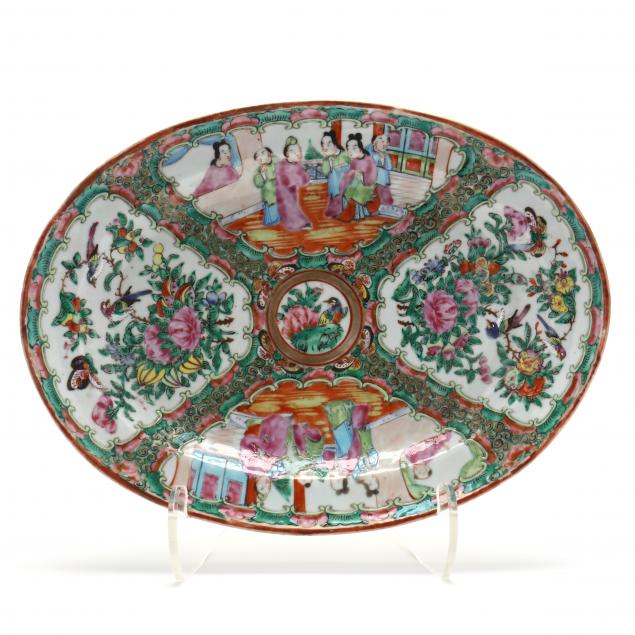 A CHINESE EXPORT PORCELAIN ROSE