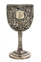 A Chinese Export Silver Chalic