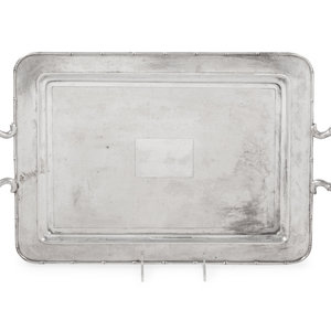 A Chinese Export Silver Platter
