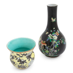A Chinese Famille Noire Porcelain