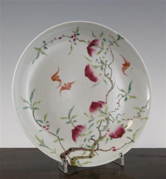 A Chinese famille rose 'peach and