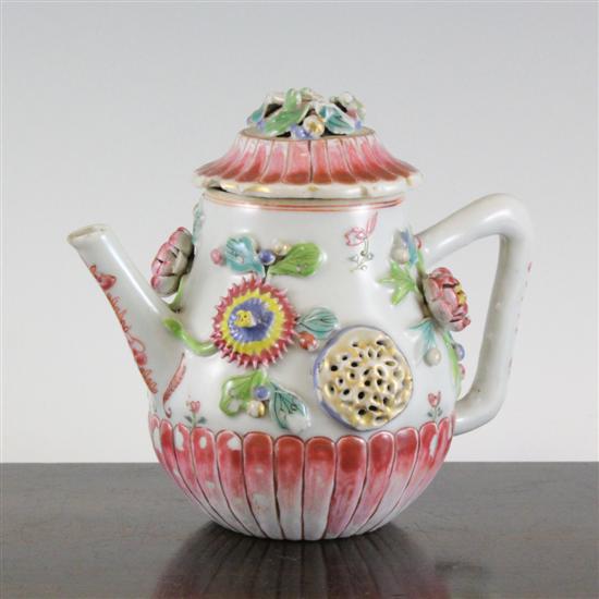 A Chinese famille rose pear