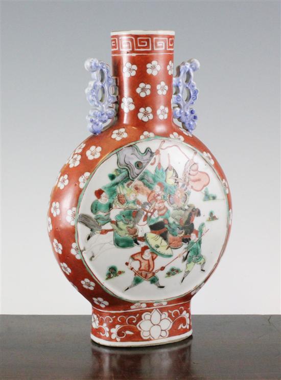 A Chinese famille verte moon