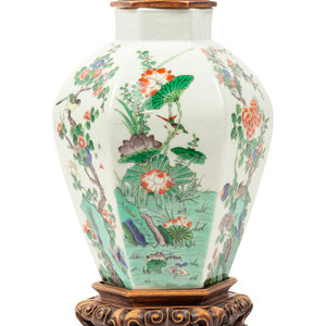 A Chinese Famille Verte Porcelain