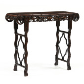 A CHINESE FINELY CARVED HARDWO