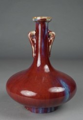 A Chinese Flambe Glazed Porcel