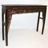 A Chinese Fujian Painted Fir W