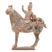 A CHINESE FUNERARY TOMB SCULPT