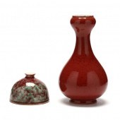 A CHINESE GARLIC HEAD PORCELAI