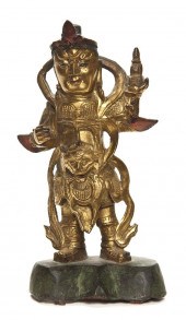 A Chinese Gilt Bronze Figure o