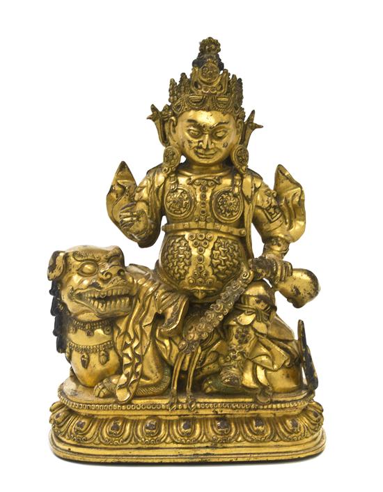 A Chinese Gilt Bronze Figure in the