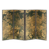 A CHINESE GILT DECORATED SPINA