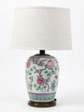 A CHINESE GINGER JAR WITH FLOR