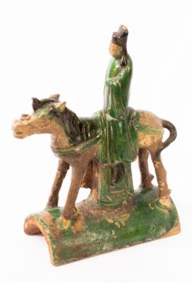 A Chinese green glazed ceramic
