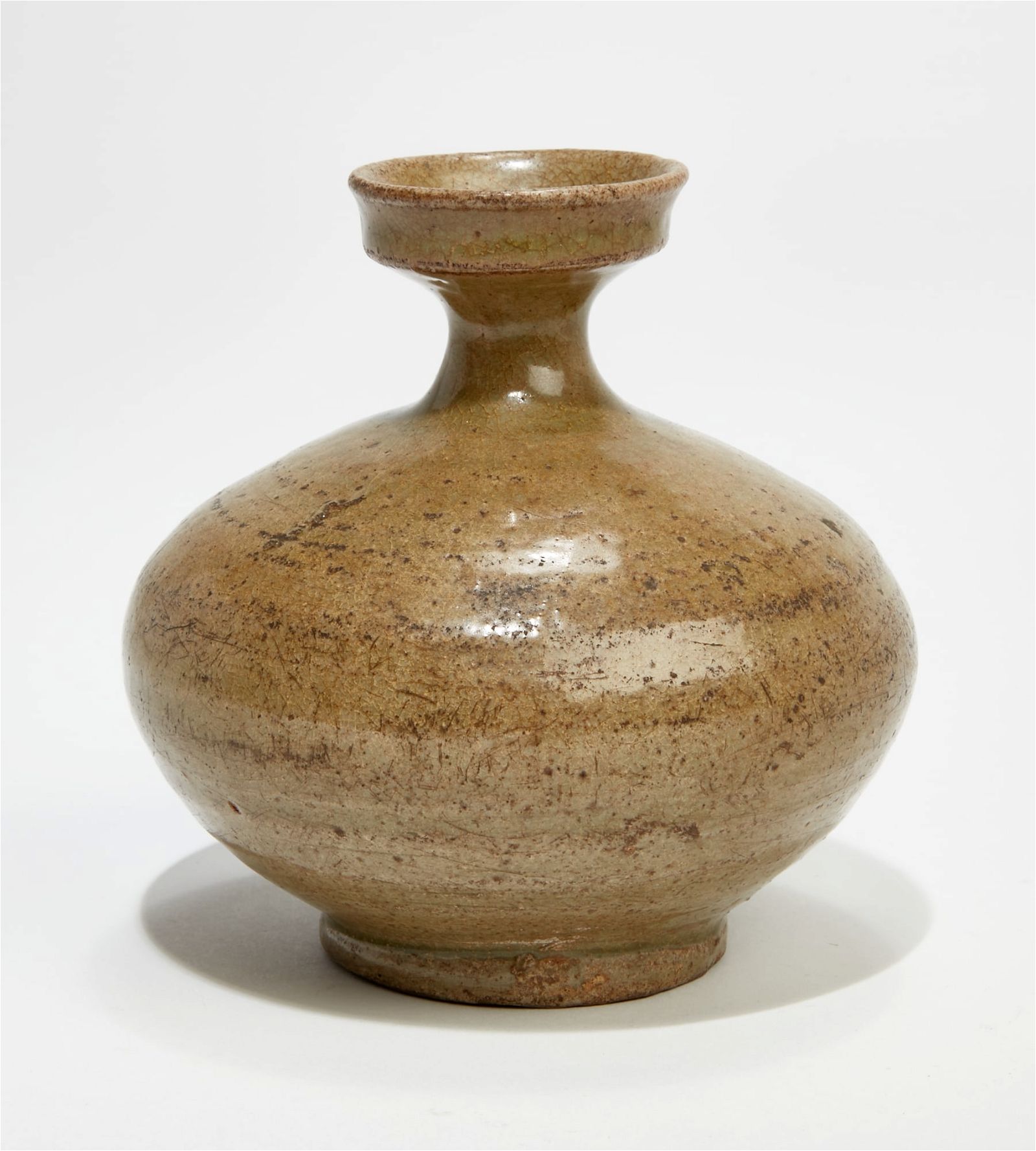 A CHINESE GREEN GLAZED MINIATURE