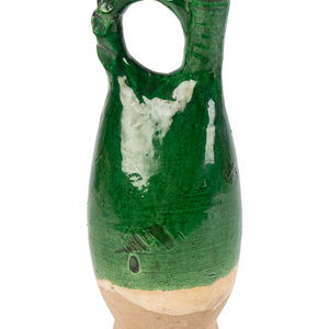 A Chinese Green-Glazed Pottery
