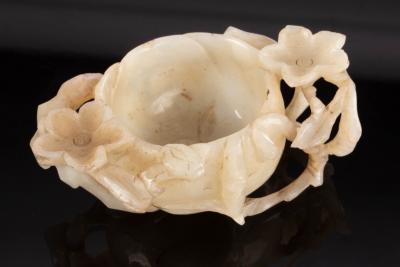 A Chinese grey jade water vessel,