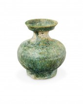 A CHINESE HAN DYNASTY GREEN GL