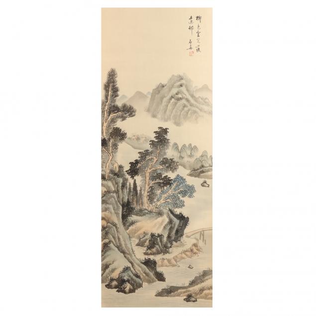 A CHINESE HANGING SCROLL PAINTING