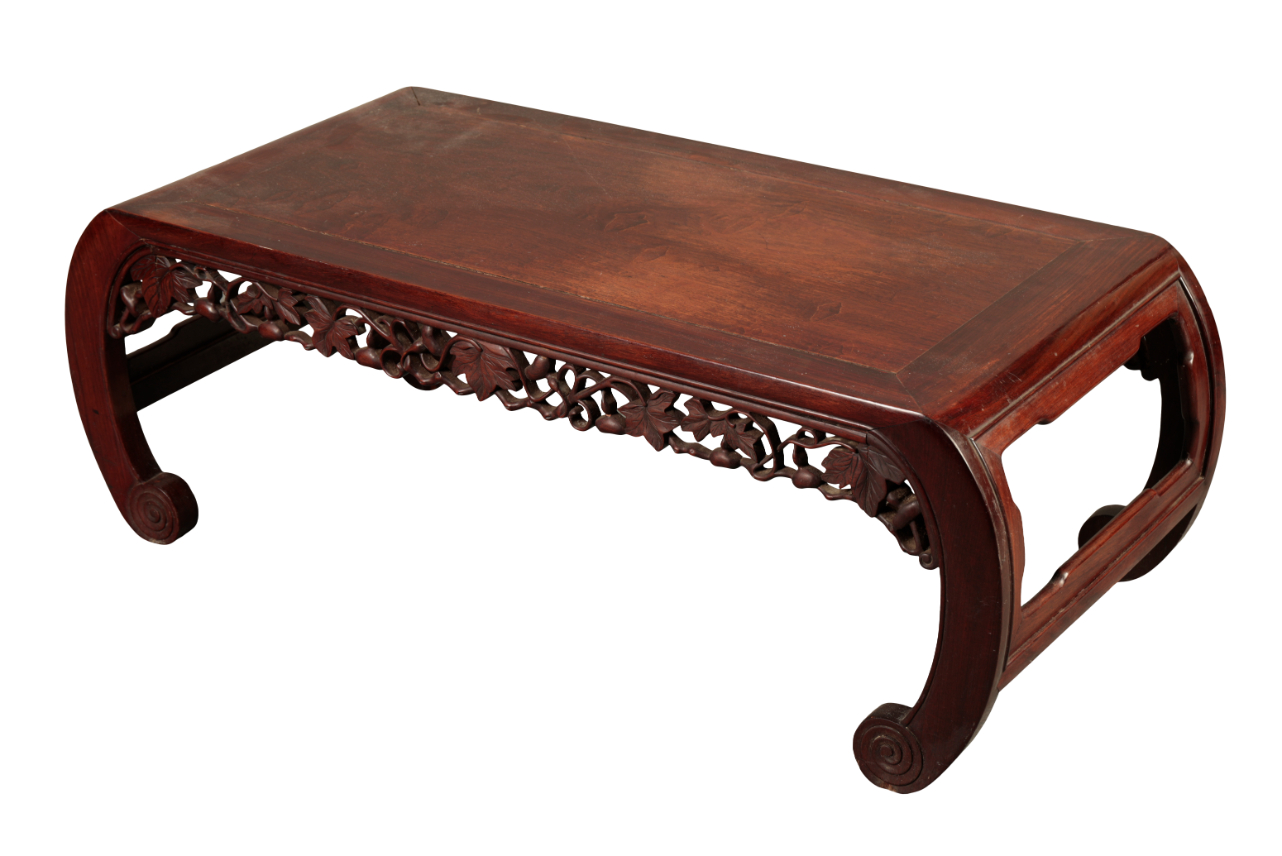 A CHINESE HARDWOOD 'KANG' TABLE