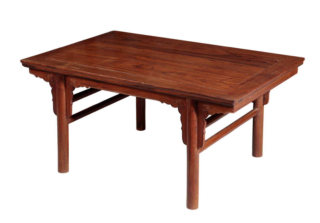 A CHINESE HARDWOOD RECTANGULAR