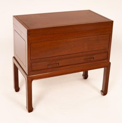 A Chinese hardwood sewing table