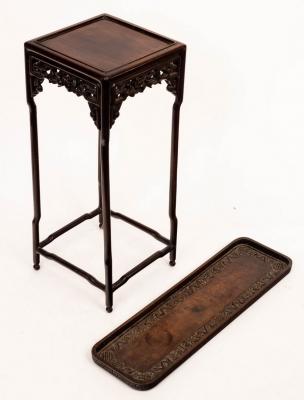 A Chinese hardwood table, 26.5cm