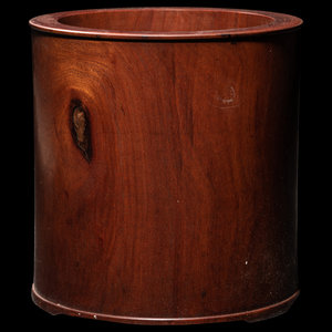 A Chinese Huanghuali Brushpot of