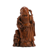 A CHINESE HUANGHUALI CARVED LO