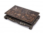 A CHINESE INLAID LACQUERED WOO