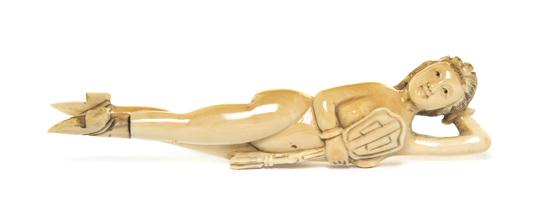 A Chinese Ivory Bottle in the