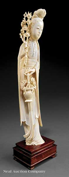 A Chinese Ivory Figure of a