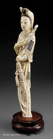 A Chinese Ivory Standing Figur