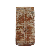A CHINESE JADE CONG STYLE VASE