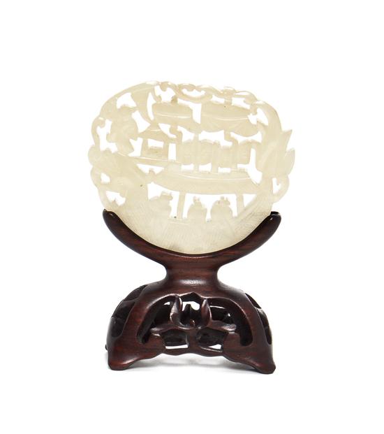 A Chinese Jade Medallion of near