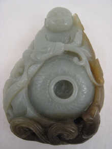 A Chinese jade pendant carving