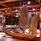 A CHINESE JUNK SHIPS MODEL A C