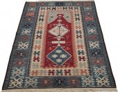 A Chinese Kelim Pattern Wool R