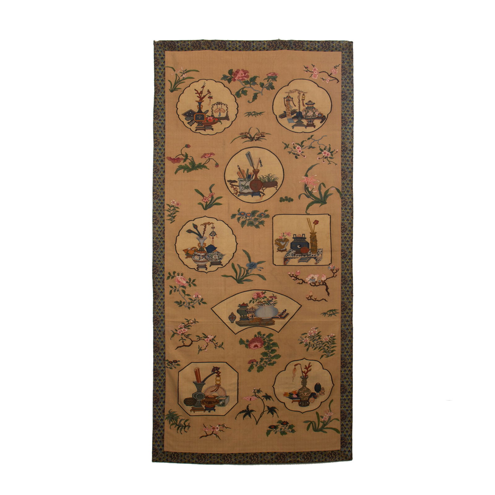 A CHINESE KESI EMBROIDERY OF VASE