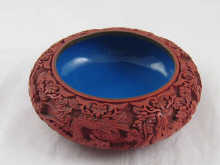 A Chinese lacquered bowl with
