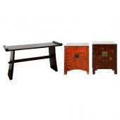 A Chinese lacquered cupboard,