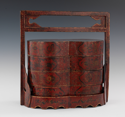 A Chinese Lacquered Stacking