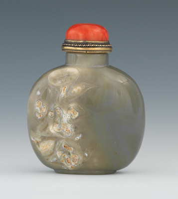 A Chinese Large Carved Agate