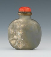 A Chinese Large Carved Agate S