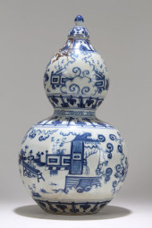 A CHINESE LIDDED CALABASH-FORT